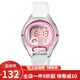 卡西歐(CASIO)學(xué)生表表 數顯兒童表 粉盤(pán)白色橡膠帶LW-200-7A