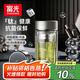 富光玻璃杯純鈦抗菌泡茶杯 茶水分離杯子雙層商務(wù)車(chē)載水杯男士禮盒裝