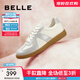 百麗（Belle）散文詩(shī)復古德訓鞋女簡(jiǎn)約百搭情侶同款休閑鞋B0992AM5 銀色-女款 37 (235mm)