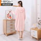 莫代爾秋冬浴袍可穿浴巾女家用珊瑚絨吸水柔軟速干浴裙洗澡睡袍睡衣連帽 國風(fēng)蝴蝶款【櫻粉色】 均碼 長(cháng)袖連帽款【80-160斤】可