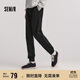 森馬（Semir）舒服褲|休閑褲男款運動(dòng)束腳褲黑色褲子冬季錐形長(cháng)褲101724127108