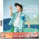 ASK JUNIOR男童套裝25夏新品時(shí)尚卡通滿(mǎn)印休閑兒童短袖襯衫短褲小童兩件套