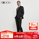 G2000【商場(chǎng)新款】男裝春秋三防面料通勤上班職業(yè)商務(wù)男士西裝外套 炭黑色 48