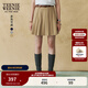 Teenie Weenie小熊女裝半身裙2025年夏季新款學(xué)院感少女俏皮百褶裙 卡其色 S