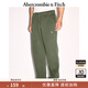 ABERCROMBIE & FITCH男裝24春秋經(jīng)典小麋鹿抓絨美式baggy風(fēng)運動(dòng)衛褲長(cháng)褲KI134-4099 綠色 XL (180/98A)