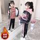 藍(lán)貝妮童裝女童冬季套裝2025新款洋氣小女孩秋冬裝加絨加厚運動兒童衣服 粉色冬款三件套（衛(wèi)衣+褲子+馬甲） 130 碼建議身高120CM