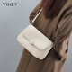 viney新款托特包包女包牛皮斜挎包品牌單肩包生日禮物送女友老婆 【米白色】高級(jí)感實(shí)用高端通勤大容量腋下包 時(shí)尚輕奢ck風(fēng)休閑百搭手提郵差包