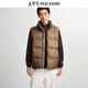太平鳥(niǎo)男裝冬季男士休閑羽絨馬甲潮 B2AGE4289 棕色1 L
