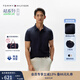 TOMMY HILFIGER【輕奢感】25夏季男絲光棉肌理高級感商務(wù)修身短袖翻領(lǐng)POLO03809 藏青色DW5 L （推薦：140-155斤）