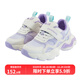 歌瑞家（greatfamily）兒童鞋子2025春季新款寶寶網(wǎng)面柔軟休閑運動(dòng)鞋魔術(shù)貼跑步鞋樂(lè )友 女款【白/紫】 19