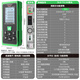 德力西電氣綠光測距儀十字標線(xiàn)卷尺三合一高精度多功能電子尺鋰電款 50米