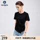 Navigare意大利小帆船顯瘦T恤女短袖圓領(lǐng)體恤衫休閑上衣不同批次隨機發(fā)貨 暗夜黑 M