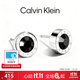 Calvin Klein CK官方正品 耳釘 黑水晶中性男女耳飾精致小眾設計生日禮物 幾何耳釘（一對裝）