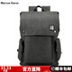 Marcue karos男士雙肩背包皮質(zhì)時(shí)尚商務(wù)男包多功能大容量電腦包出差旅行包書(shū)包 磨砂灰拉鏈款