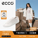 愛(ài)步（ECCO）休閑女鞋 舒適系帶休閑板鞋 柔酷零點(diǎn)女鞋系列220263 白色 37 