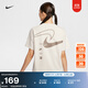 耐克勾女子純棉短袖T恤半袖印花休閑針織棉舒適NIKE CLUB HQ1699 104淺土褐/貂棕 XL