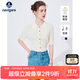 Navigare意大利小帆船女士翻領(lǐng)中袖針織衫修身開衫2324524503 白 XL 