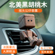 璐藝愷車(chē)載香薰擺件汽車(chē)香水高檔黑胡桃木車(chē)搖腿小木仔創(chuàng  )意可愛(ài)抖腿小人 搖腿木仔【黑胡桃木】香薰款