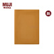 無印良品（MUJI）PVC封面月周記筆記本/2025年12月開始 本子 日記本 記事本 日程本 新品 88張/芥末黃/A5