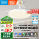 美的（Midea）風(fēng)扇燈一體餐廳吊扇燈led臥室客廳燈護眼36寸燈具熟睡風(fēng)包安裝