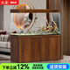 漢霸 超白玻璃魚缸生態(tài)底濾客廳大型家用智能金魚缸水族箱2025新款 柚木色 屏風(fēng)0.8米X36cm寬X146cm高