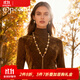 special輕奢復古巴洛克珍珠項鏈雙圈疊戴鎖骨鏈手鏈長(cháng)款毛衣鏈一款多戴 巴洛克珍珠 項鏈