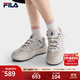 FILA斐樂(lè )女鞋運動(dòng)鞋2025秋季新款時(shí)尚蘿卜鞋厚底板鞋休閑鞋百搭小白鞋 土壤棕/南極灰-HA 38
