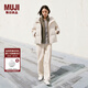 無(wú)印良品（MUJI）女式 不易沾水 羽絨夾克 短款羽絨服女款冬季  外套 BD0ZLA4A 象牙色 M （160/84A）