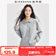 佐丹奴外套女秋季雙面布純色上衣翻領(lǐng)泡泡袖休閑開(kāi)衫13374866