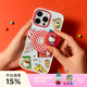 PopSockets【零食天堂】Hello Kitty合作款手機支架蘋(píng)果磁吸囊伸縮防摔粘貼指環(huán)扣手機MAGSAFE磁吸生態(tài)圓啪嗒 經(jīng)典坐坐+紅白格紋啪嗒盤(pán)