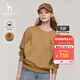哈吉斯（HAZZYS）女裝春秋季圓領(lǐng)寬松落肩袖衛衣ABTSE0BCF08 米色BI M (160/84A 38)