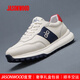 JASONWOOD正品輕奢男鞋冬季加絨保暖真皮休閑鞋軟底舒適跑步鞋休閑運動(dòng)鞋 白色【新款】 41
