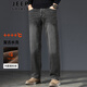 JEEP SPIRIT吉普牛仔褲男冬季加絨戶(hù)外徒步運動(dòng)長(cháng)褲美式復古水洗休閑男士褲子