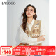 LAGOGO【抗起球】無(wú)袖溫柔毛針織衫女拉谷谷春秋新款V領(lǐng)開(kāi)襟馬甲 混色(Y0) M