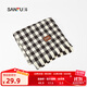 三福冬季質(zhì)感格紋混款長(cháng)巾圍巾 韓系氛圍感溫暖時(shí)尚圍脖 836601 方格黑 均碼