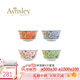 AYNSLEY英國安斯麗小屋花園溫莎系列骨瓷飯碗湯碗歐式餐具陶瓷高顏值家用 4只裝米飯碗 15.6cm