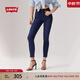 Levi's李維斯女士721緊身高腰休閑簡(jiǎn)約修身顯瘦肯豆風(fēng)牛仔長(cháng)褲 深藍色 27 (28)