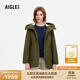 AIGLE艾高棉服秋季MTD防風(fēng)防雨透汽SORONA舒適保暖時(shí)尚外套女士 軍綠 BE571 M (38) (165/88A)