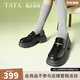 他她（TATA）樂(lè)福鞋女鞋秋季辛苦魔法偵探英倫厚底小皮鞋女鞋單鞋7OL35AA5 黑色 38