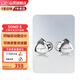 山靈SONO S有線(xiàn)耳機入耳式HIFI音樂(lè )耳塞三單元圈鐵耳機兩圈一鐵發(fā)燒級手機同軸雙動(dòng)圈可換線(xiàn) SONO S冰鉑銀 標配版（3.5mm插頭）