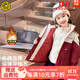 G.DUCKKIDS小黃鴨童裝女童沖鋒衣三合一可拆卸兒童外套上衣棉服中大童加絨服 紅色夾棉加厚外套-acageam 130 適合120-130cm年齡7-8歲