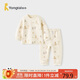童泰（TONGTAI）寶寶套裝秋冬季純棉保暖兒童內(nèi)衣男女童秋褲睡衣家居服藍(lán)色100cm