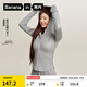 蕉內（Bananain）【趙露思同款】非常服501Slim女士連帽外套短款新款修身針織女裝 【趙露思同款】中麻灰 M