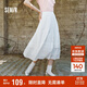 森馬（Semir）半身裙女松緊腰A字裙氣質(zhì)夏季2025拼接蕾絲波點(diǎn)長(cháng)裙109325120005