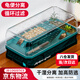 茨格曼生態(tài)烏龜缸飼養箱家用養龜專(zhuān)用箱養龜盆塑料烏龜缸養殖箱冬眠箱子 綠色 特大號 三層全套裝