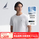 諾帝卡（NAUTICA）【單件直降】男裝25春夏新款純棉透氣舒適短袖T恤男 白色1BW L