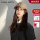 CHALL KITTY棒球帽女士四季款韓版情侶帽子時(shí)尚鴨舌帽大頭圍高端品牌2025新款 卡其色-品牌禮盒裝高檔高級感