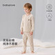babylove男女寶寶內衣套裝春秋季彩棉分體家居服嬰幼兒純色睡衣兩件套