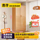 惠尋京東自有品牌【全實(shí)木包安裝】衣柜臥室家用簡(jiǎn)易衣柜組裝原木衣櫥 兩門(mén)單抽200*55*80 直拼板
