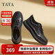 他她TATA英倫商務(wù)休閑皮鞋男季VXQ01CM3 黑色 40